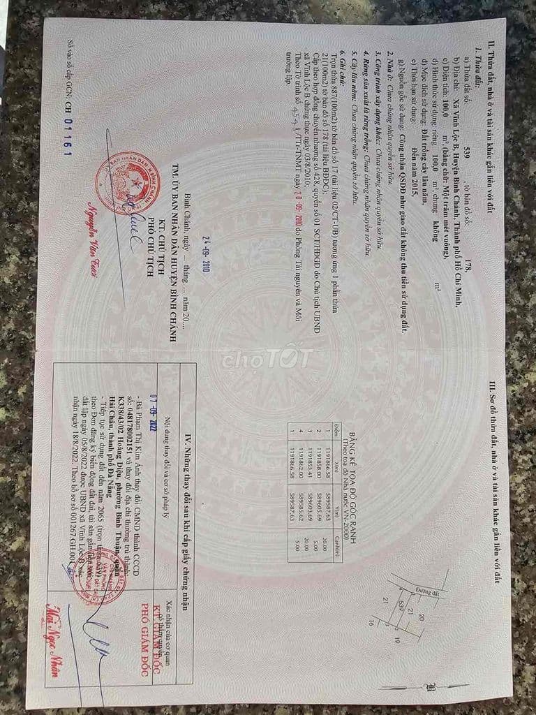 Bán gấp lô đất 5x20 đường bê tông 5m giá 1,2tỷ tl - Ảnh 2