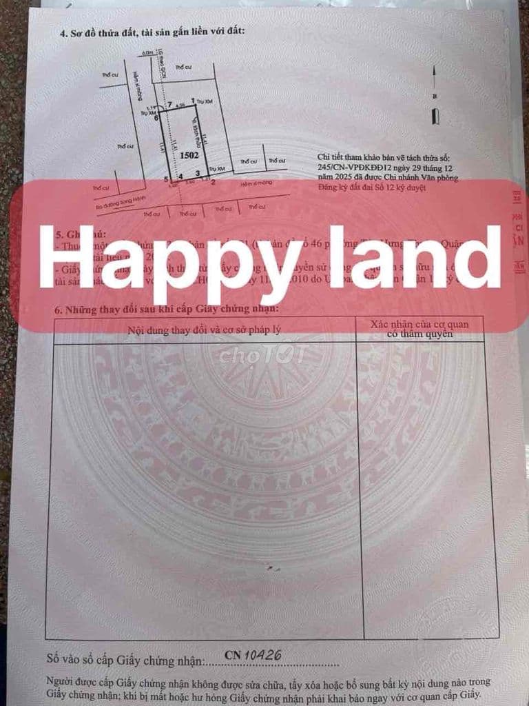 🏡 BÁN 2 LÔ ĐẤT HẺM XE HƠI – ĐÔNG HƯNG THUẬN 6, Q12 (GẦN KDC AN SƯƠNG) - Ảnh 3