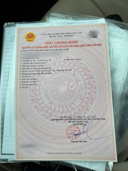 bán đất thổ cư 100m2 tại Phú Cát giá nhỉnh 2 tỷ - Ảnh 2