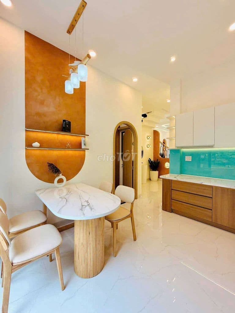 NHÀ ĐẸP NGUYỄN DU, PHƯỜNG 7– HẺM XE HƠI THÔNG GẦN TRƯỜNG ĐHCN 4 - Ảnh 2