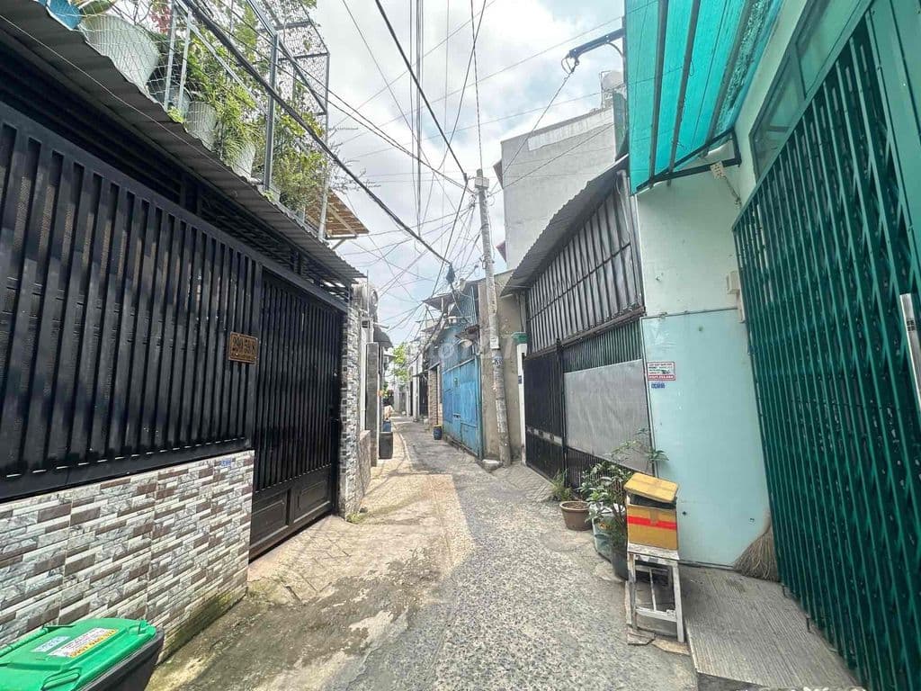 nhà 1 trệt 1 lửng .shr . 4,2x 17 m2 tân thới hiệp Q 12