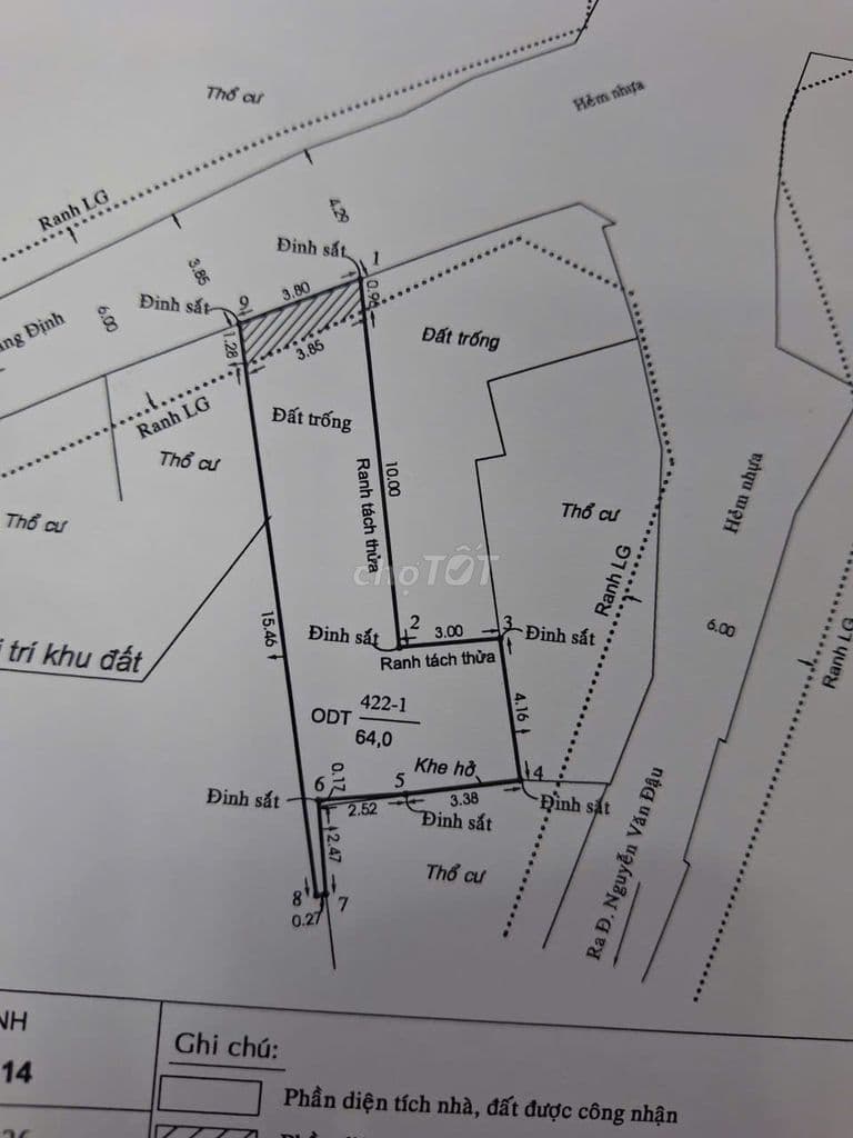 Bán đất HXH Lê Quang Định, P11, 64m2 đất