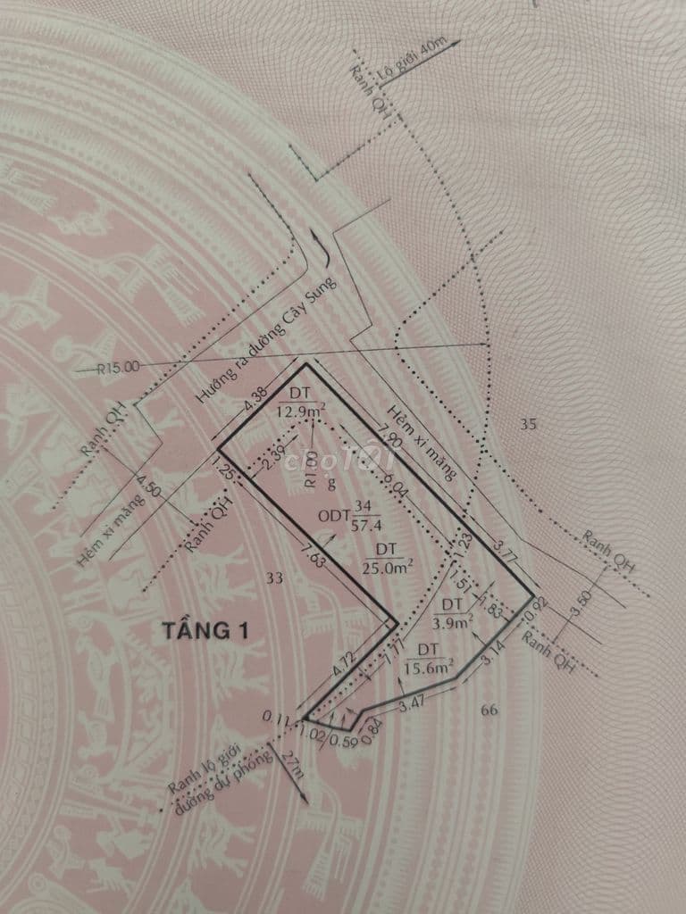 Cần bán nhà đường Cây Sung