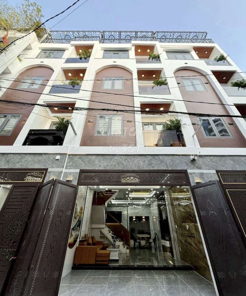 Nhà phố 5x13m đúc 4 lầu hẻm 5m 1/ ngắn Nguyễn Thị Kiểu sát Gò vấp