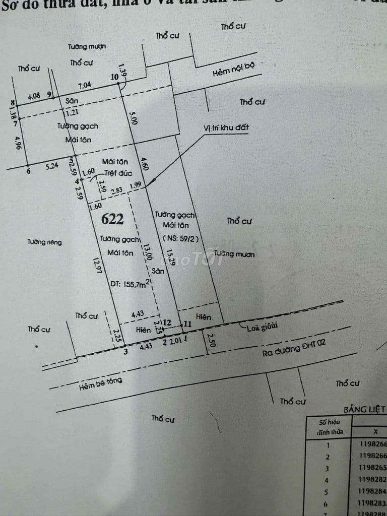 nhà đúc lửng đông hưng thuận 6 phường đht Q12 dt:,200m2 - Ảnh 2