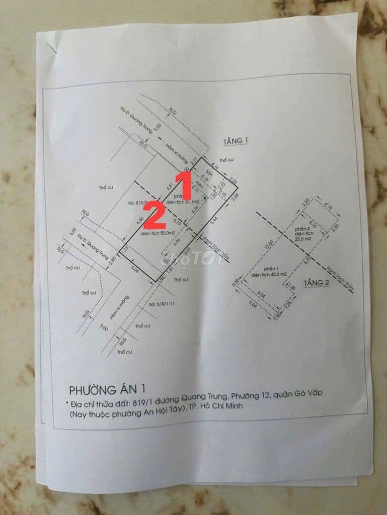 🏡 BÁN 2 LÔ QUANG TRUNG – P. AN HỘI TÂY, GÒ VẤP - Ảnh 3