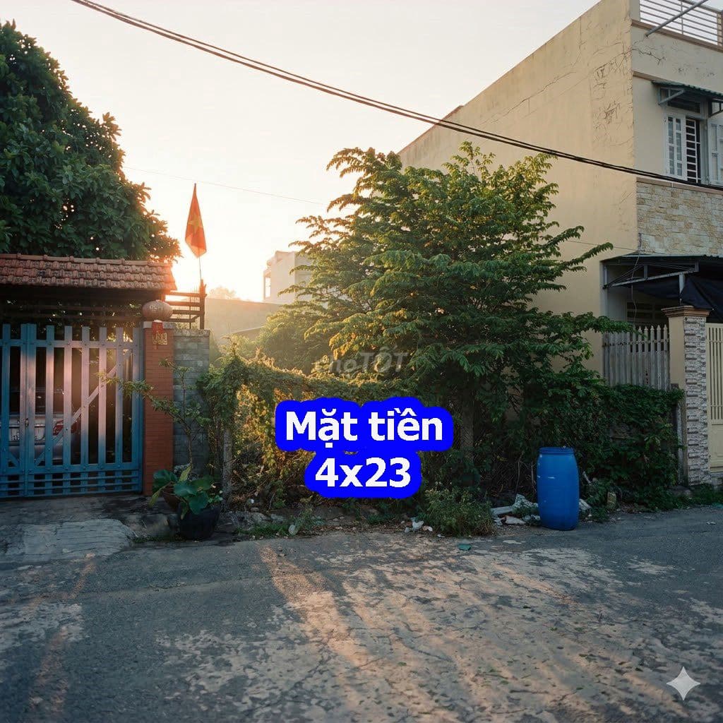 ĐẤT THỔ KDC BÙI THANH KHIẾT HẺM XH 8M, 4X23