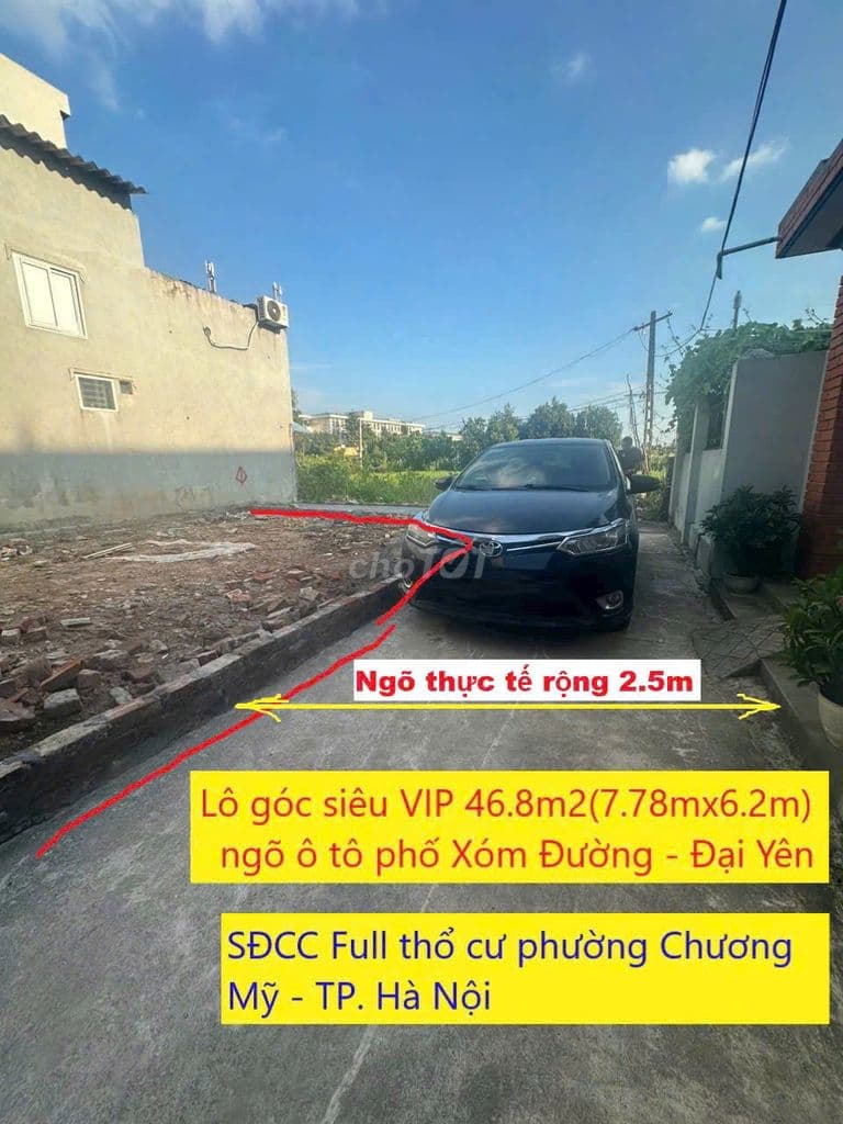BÁN ĐẤT LÔ GÓC SIÊU ĐẸP TẠI XÓM ĐƯỜNG – ĐẠI YÊN – CHƯƠNG MỸ, HÀ NỘI - Ảnh 2