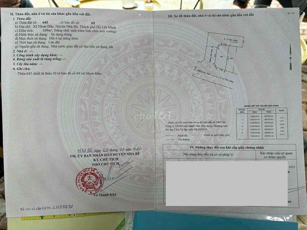 Chính Chủ cần Bán Gấp 02 Nền KDC Rạch Tôm-Lê Văn Lương. Sổ - Ảnh 3