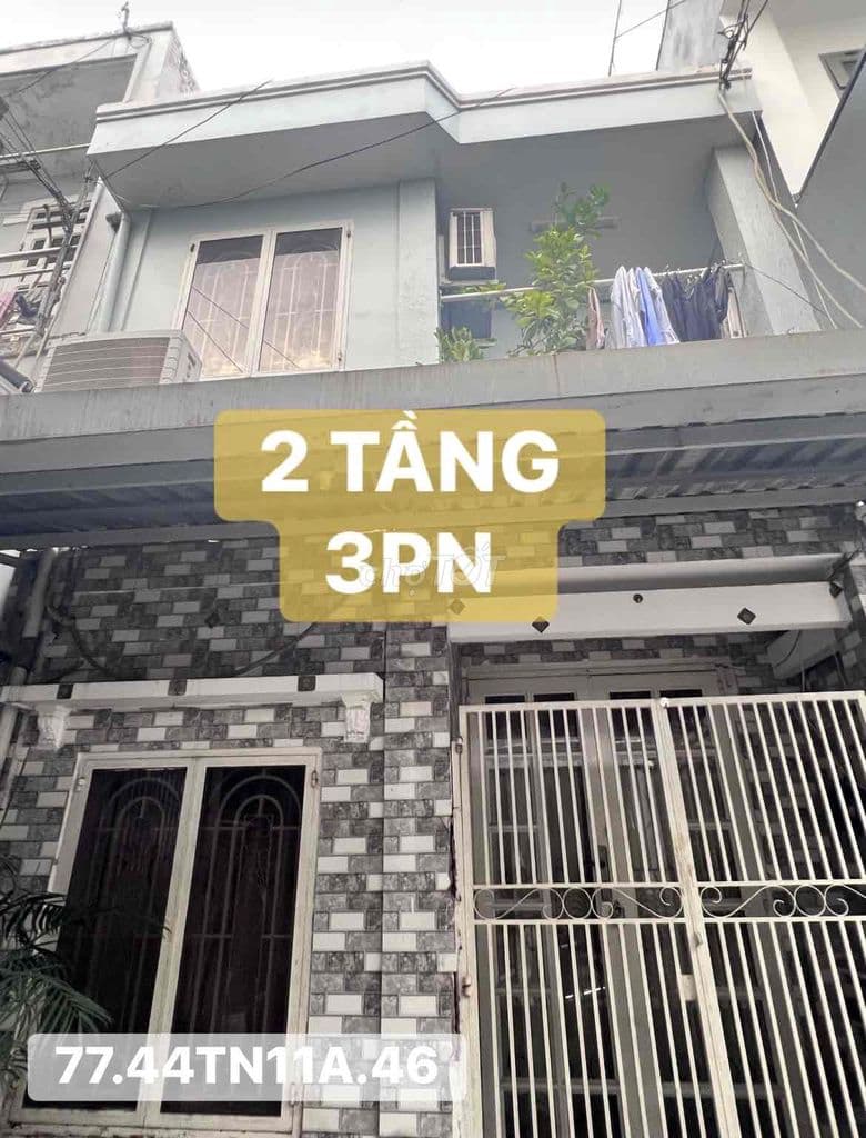 Nhà Gò Vấp 3 tỷ hơn - 40m2 (4x10m) - Nở hậu - dân cư đông đúc