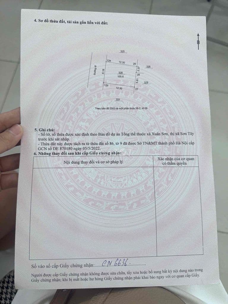 bán đất phường tùng thiện - Ảnh 2