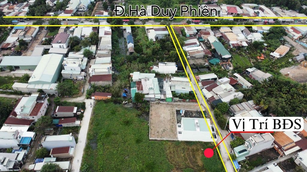 Bình Mỹ - Củ Chi ( 1 Sẹc Hà Duy Phiên 5x22=110m2 full thổ cư ) - Ảnh 2
