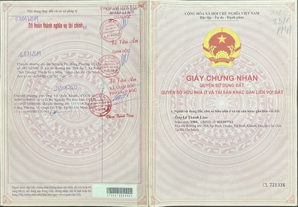 Bán đất ở có vườn tại Củ Chi