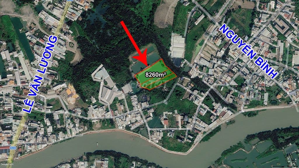 BÁN 8260M2 ĐẤT LÚA LANG, ĐƯỜNG NGUYỄN BÌNH, CHỈ 2.5 TRIỆU/M2 - Ảnh 2