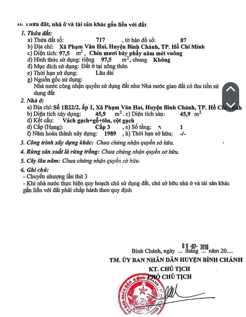 Đất thổ cư 9mx11m hẻm xe hơi - Ảnh 3