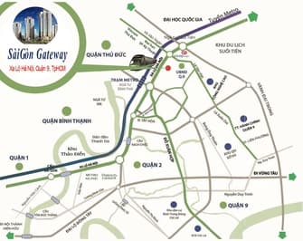 Căn Hộ Sổ Hồng 2PN 2 Tolet 69m2 Mặt Tiền XLHN - Saigon Gateway - Ảnh 2