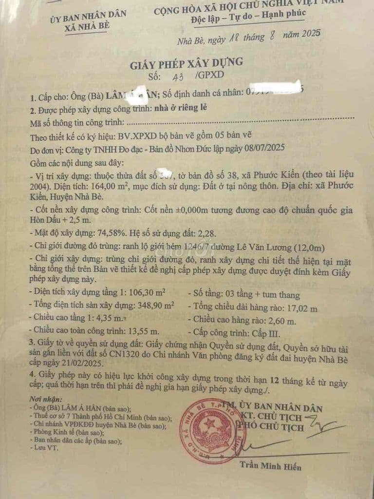 bán nhà đất khu dân cư 1246 Lê Văn Lương - Ảnh 3