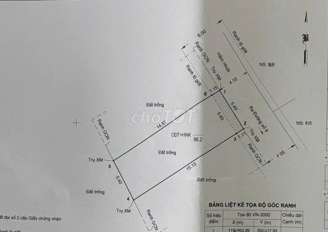 Bán 2 lô mới toanh, 86m2, ngang 5, đường xe hơi, cạnh Vạn Phúc - Ảnh 2