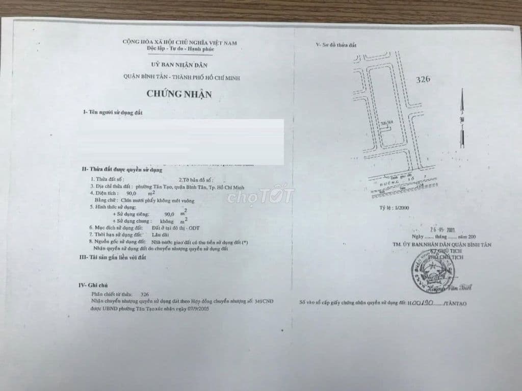 Bán đất khu Tên Lửa, MT đường Số 46A, 5 x 18m, 7.9 tỷ. gần Aeon Mall. - Ảnh 3