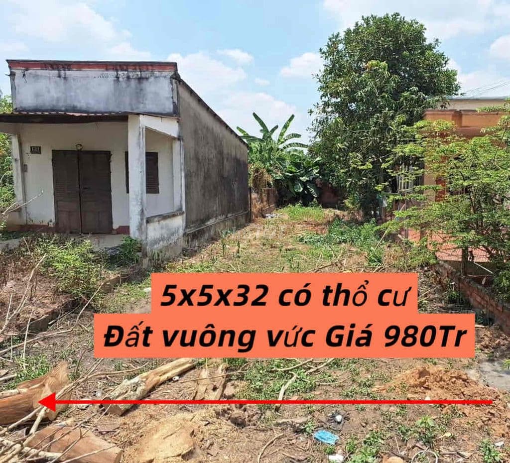 Bán đất 5,5x32 có thổ cư mặt tiền Lê Thị Chửng Tân an Hội Củ Chi 980Tr