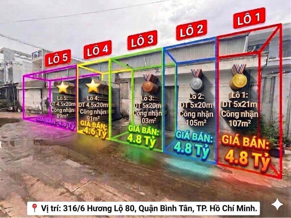🌹Chấn động tại hương lộ 80 bình tân gần hơn 40tr/m2