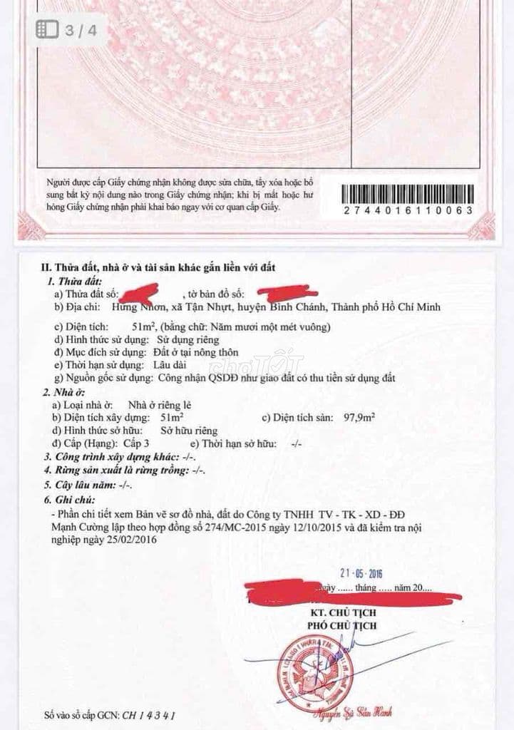 THANH LÝ NHANH CĂN NHÀ NGỘP NGÂN HÀNG HƯNG NHƠN