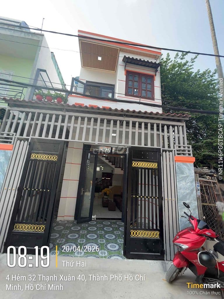 nhà đường Thạnh Xuân 40- đường thông xe tải