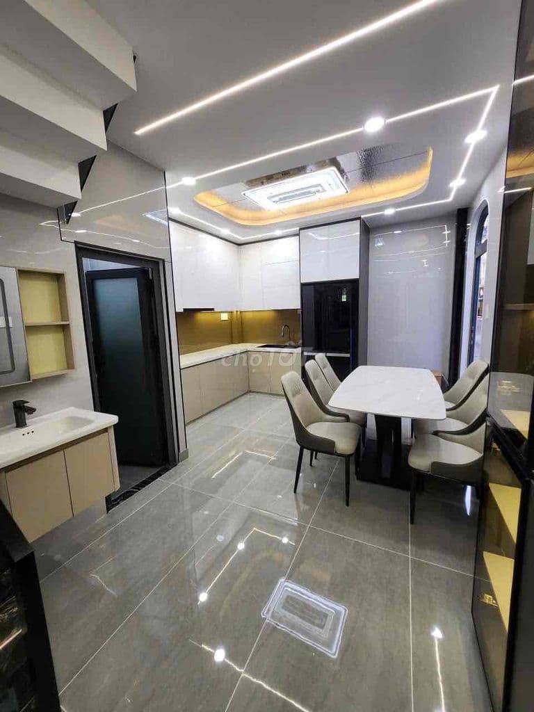 1/ Mã Lò Góc 2 mặt hẻm xe hơi 5 tầng 4mx13m nhà đẹp full nội thất - Ảnh 2