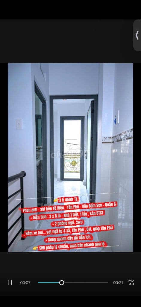 Chủ gấp bán - Nhà đẹp - 3 tỷ hơn xíu - Sát bên Luỹ Bán Bích tầm 5phút - Ảnh 3