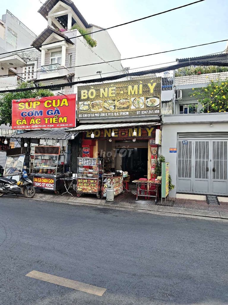 mặt tiền Phố ẩm thực CXPLB 4x21 84m2 kinh doanh đông đúc