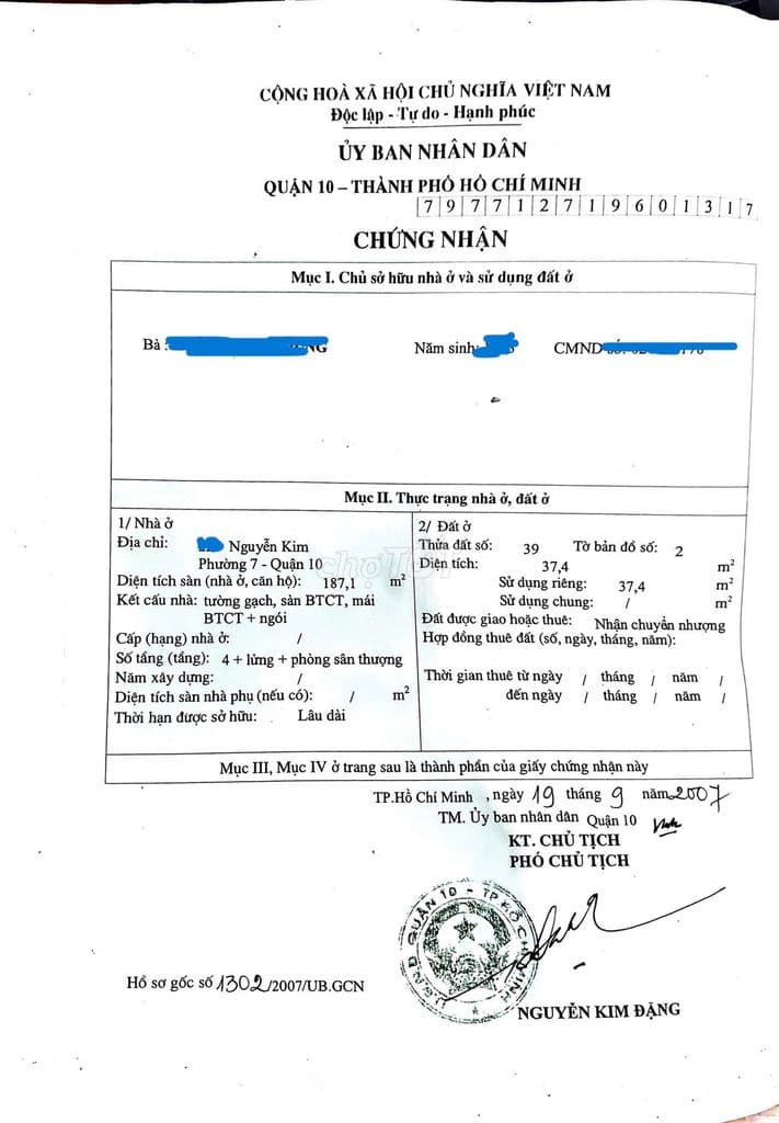 Bán nhà mặt tiền Nguyễn Kim khu kinh doanh điện tử sầm uất