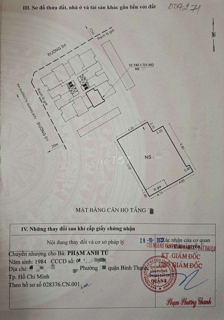Chính chủ bán căn hộ lầu cao, thang máy, trung tâm Phường Chánh Hưng - Ảnh 2