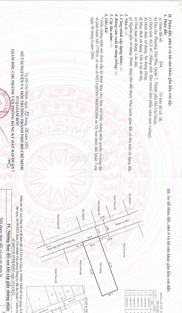 bán đất hẻm 824 Huỳnh Tấn phát quận 7