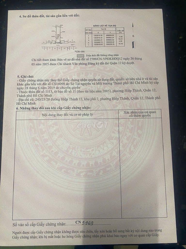 Cần bán nhà gần chợ Hiệp Thành , 4x17, đường 5m