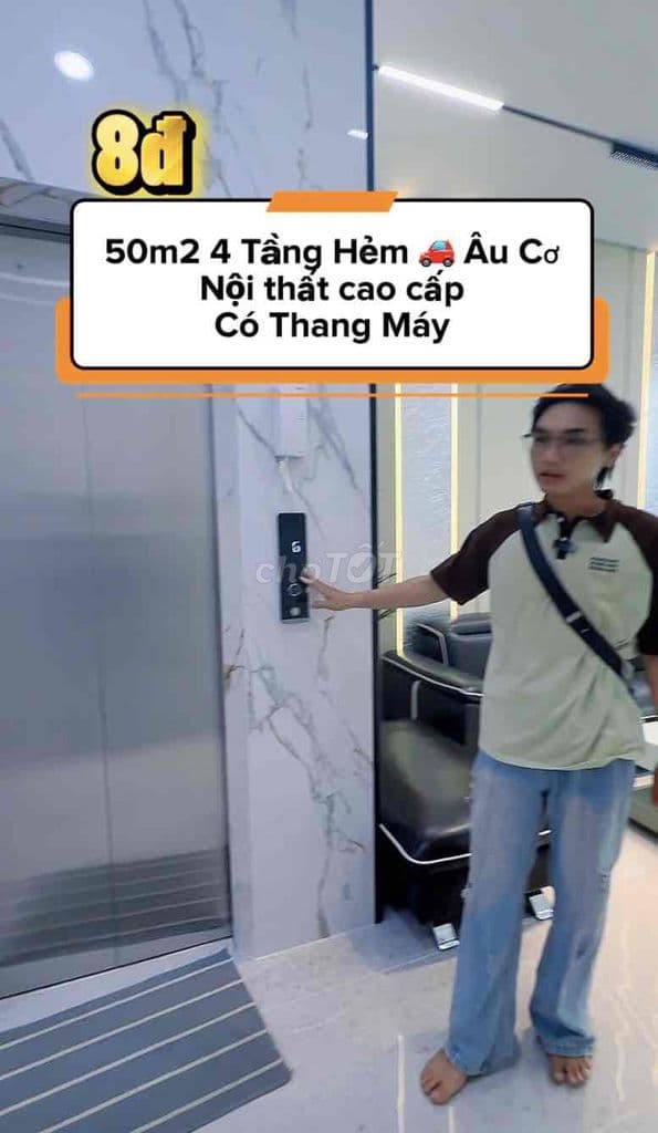 50m2 Hẻm Xe Hơi Âu Cơ - Full Nội Thất - Có Thang Máy
