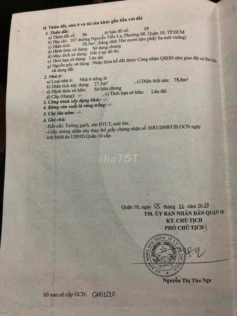 MT 207 nguyễn tiểu la 4.5 x10 3 tầng - Ảnh 2