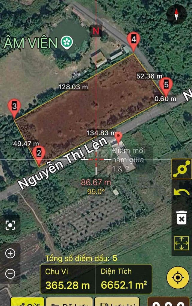 Bán đất MT Đường Nguyễn Thị Lèn sát Sông Sài Gòn