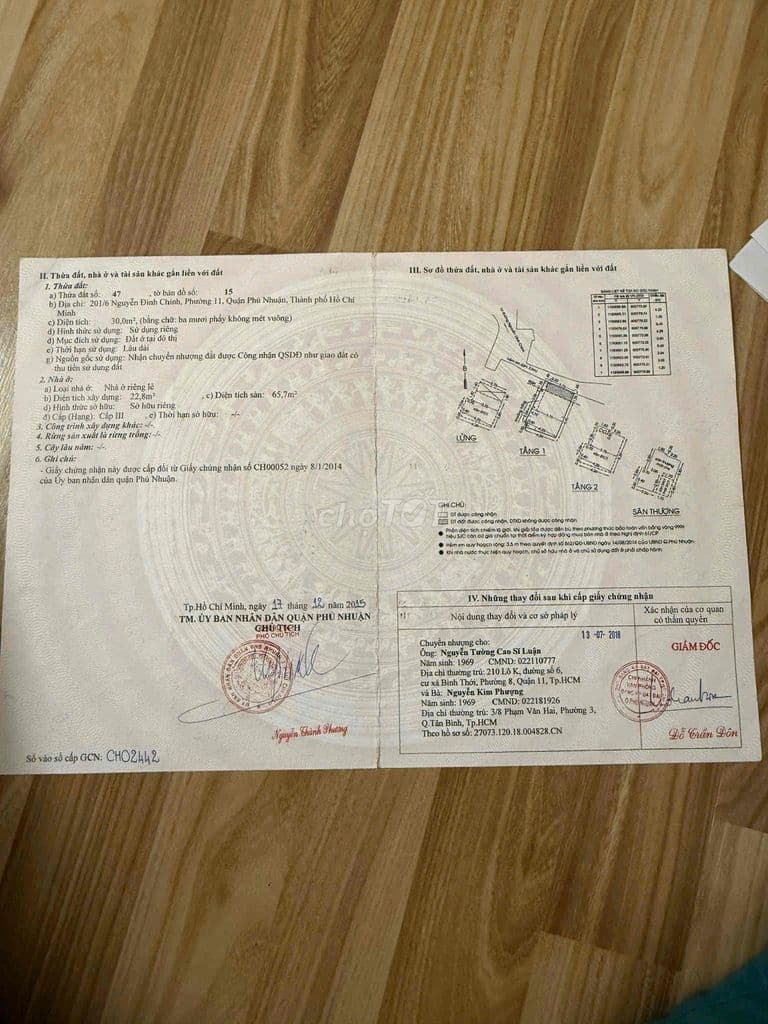 BÁN NHÀ CHÍNH CHỦ NGUYỄN ĐÌNH CHÍNH – PHƯỜNG 11 – PHÚ NHUẬN – SỔ HỒNG - Ảnh 2