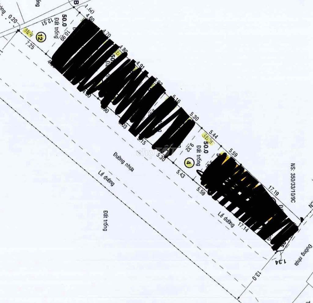 ĐẤT FULL THỔ CƯ Q12 5,44x9,32