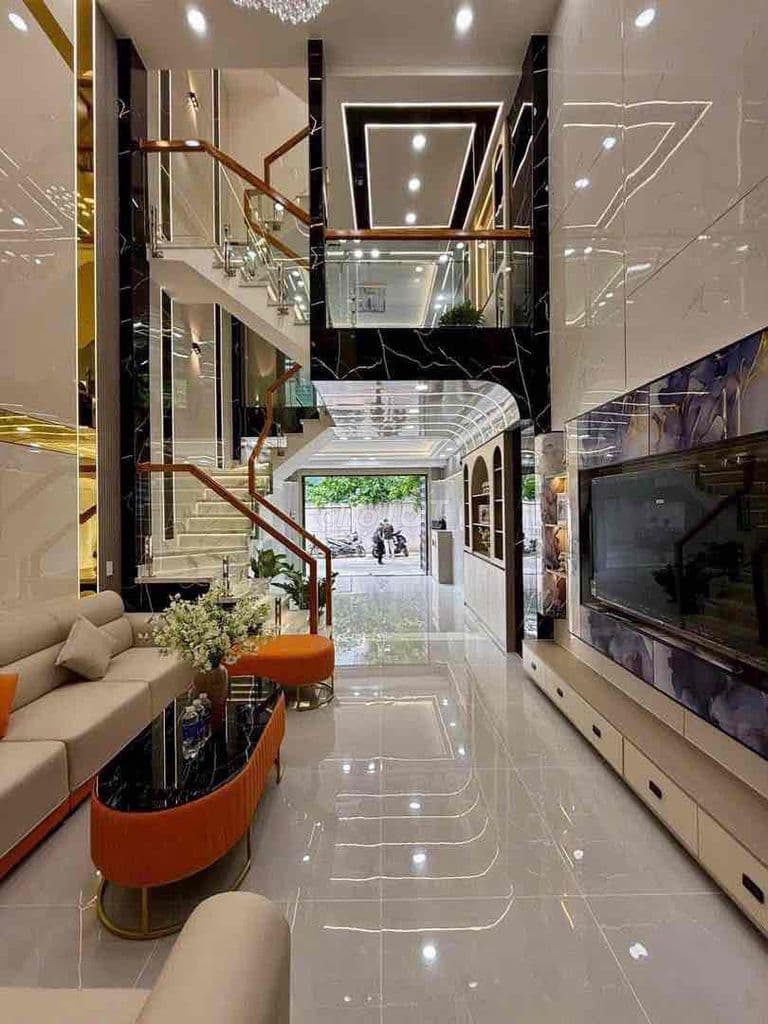 BÁN CĂN NHÀ PHỐ MỚI HOÀN THIỆN HẼM 8M p trung mỹ tây tp hcm - Ảnh 2