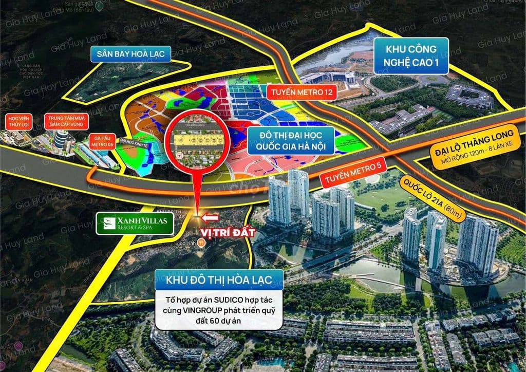 Bán Lô Đất Hòa Lạc Ngay Cạnh Ga Metro Số 05 Và Cạnh Trường ĐH.