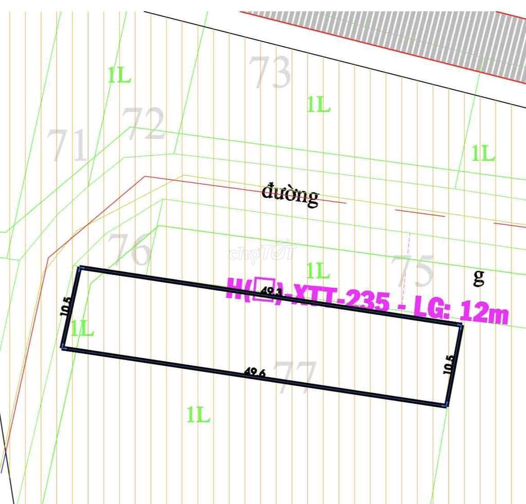 Cần Bán Lô Đất Lúa QH Khu Dân Cư Hiện Hữu Mặt Tiền Nhựa Xã Bà Điểm Mới