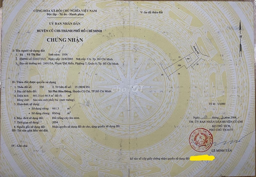 BÁN ĐẤT 2 MẶT TIỀN FULL THỔ CƯ 661 M2 1/ HUỲNH THỊ BẲNG - 5,5 TỶ (TL) - Ảnh 2