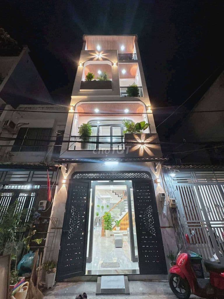 Bán nhà mới 100% đường Mã Lò: 4mx14m đúc 1 trệt 3 lầu
