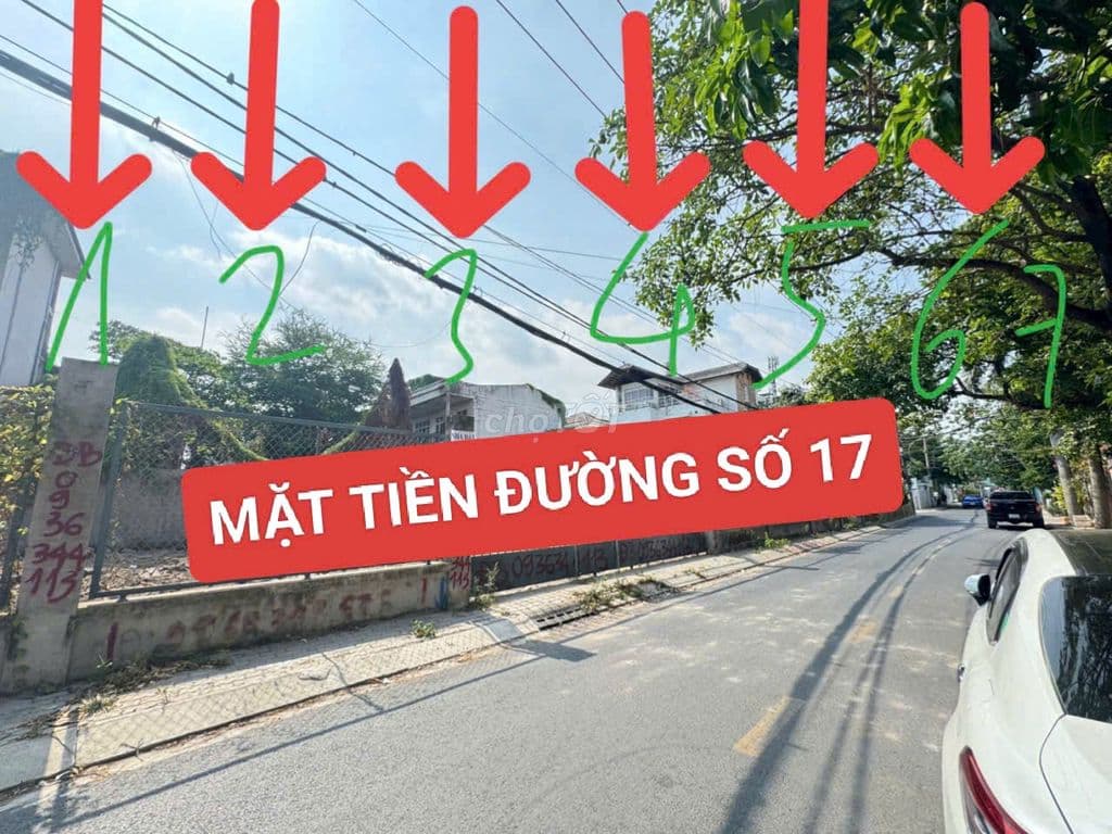 ĐẤT MẶT TIỀN ĐƯỜNG - NGAY PVD- CẦU BÌNH TRIỆU- DT 5X15M+ SỔ