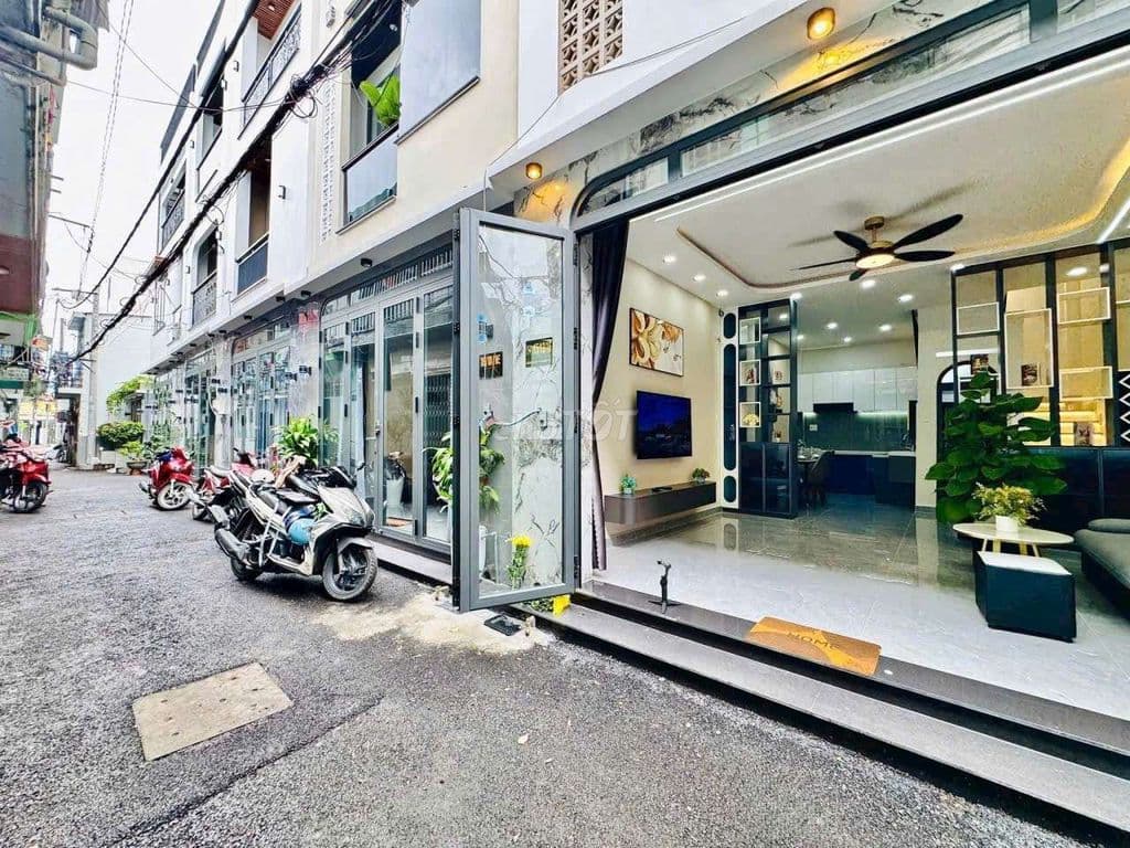 NHÀ XÂY MỚI 2 LẦU 42.7m2 HẺM 3m ĐI BỘ RA CHỢ THẠCH ĐÀ, GÒ VẤP - Ảnh 3