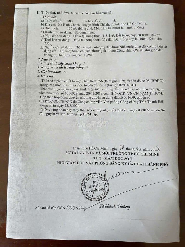 Bán đất mặt tiền đường Hoàng Phan Thái