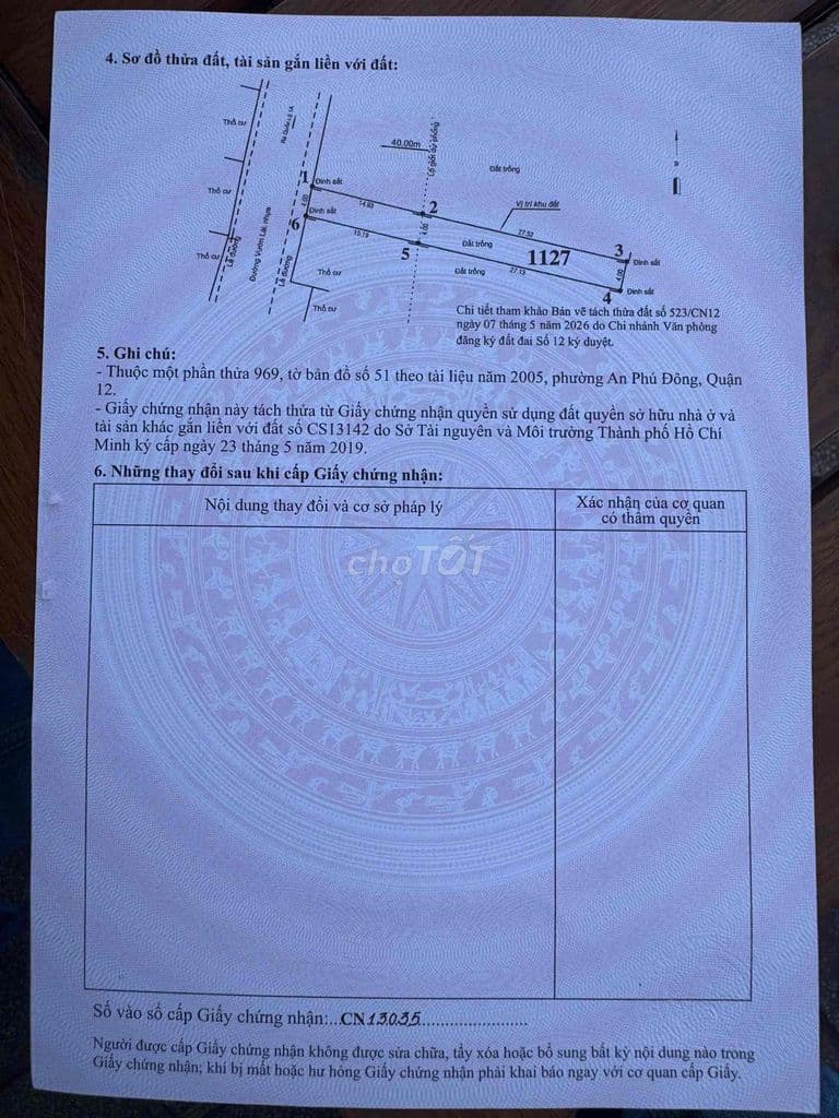 BÁN ĐẤT MẶT TIỀN Vườn Lài. hơn 8 tỷ - Ảnh 3