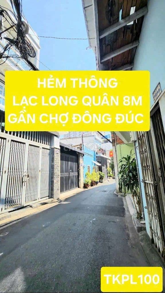 NGANG KHỦNG 3.8 MÉT - HẺM XE HƠI HỒNG LẠC TÂN BÌNH - NHỈNH 2 TỎI