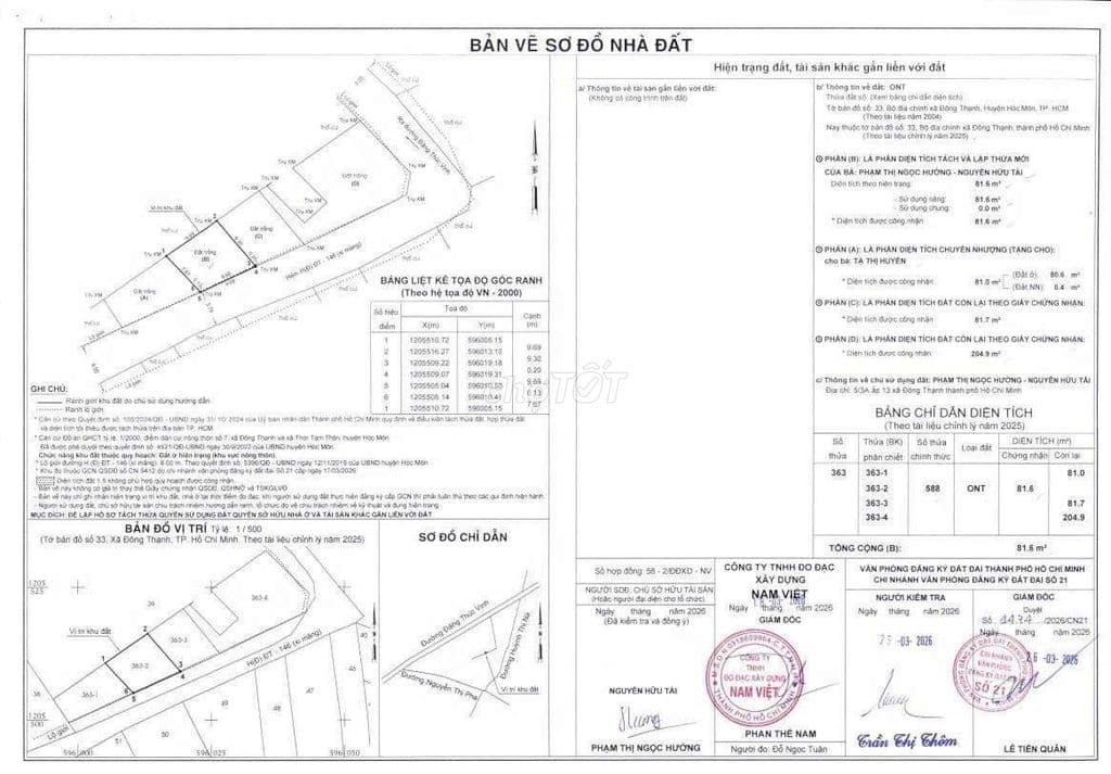 đất 10x10m đường đặng thúc vịnh - Ảnh 2